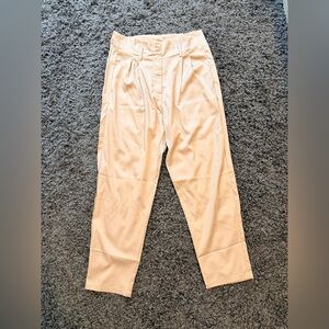 Womens Classic Silky Business Tan Pants